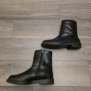 Vtg Blondo Canadian Made Mens Black Fur Lined Waterproof Mid Calf Boots